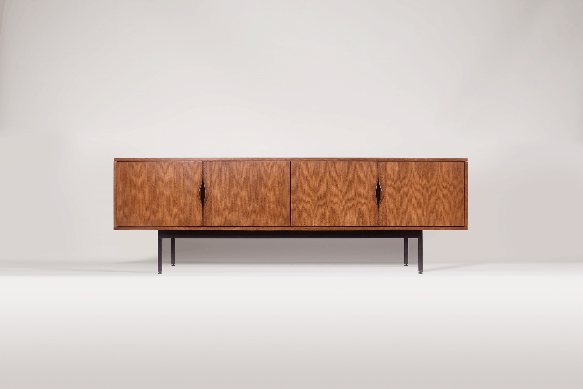 modern wooden credenza front view vulk #vulkmade