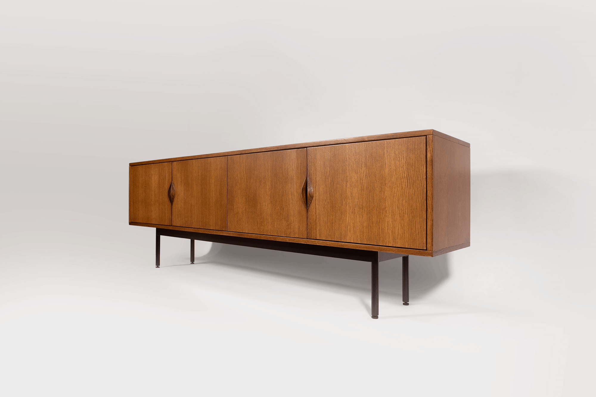 side wooden credenza front view vulk #vulkmade